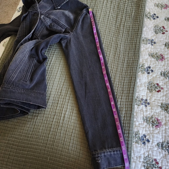 Old Navy Black Jean Jacket Medium Tall NWOT - Picture 7 of 7